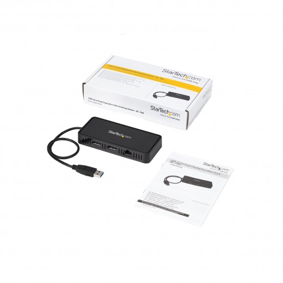 Docking Station StarTech.com USB 3.0 Mini Dock - Dual 4K 60Hz DP/GbE USBA2DPGB