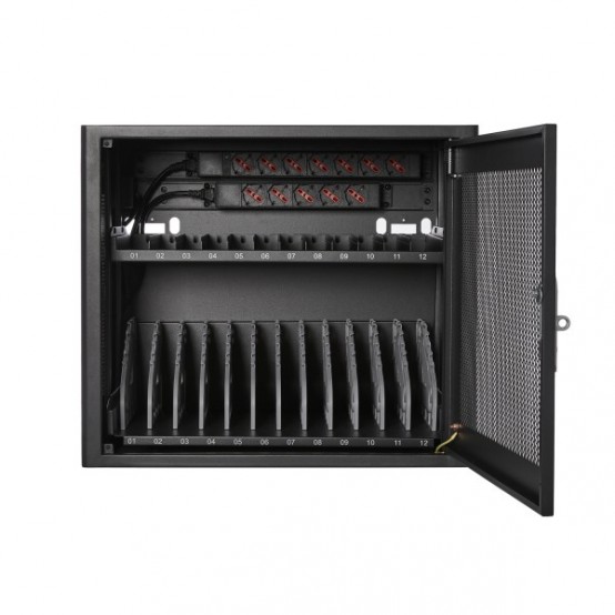 Cabinet V7 Charging Station - 12 Devices AC Schuko Power CHGSTA12AC-1E