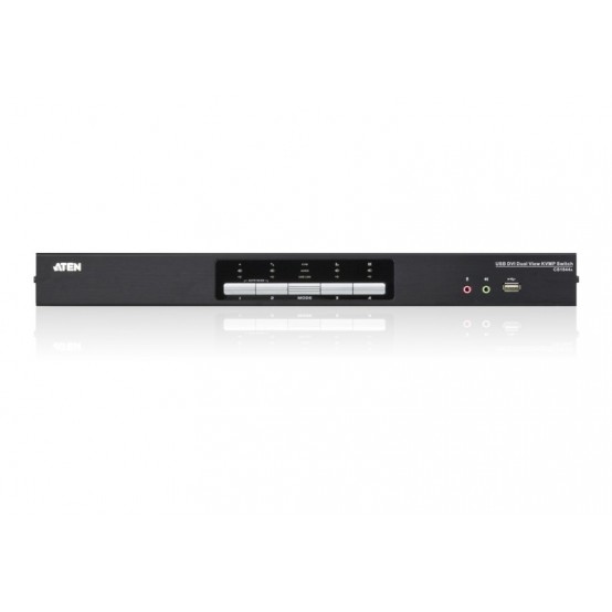 Switch KVM ATEN 4-Port USB DVI Dual Link Dual Display/Audio KVMP Switch CS1644A-AT-G