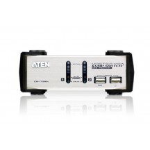 Switch KVM ATEN 2-Port PS/2-USB VGA/Audio KVMP Switch CS1732AC-AT