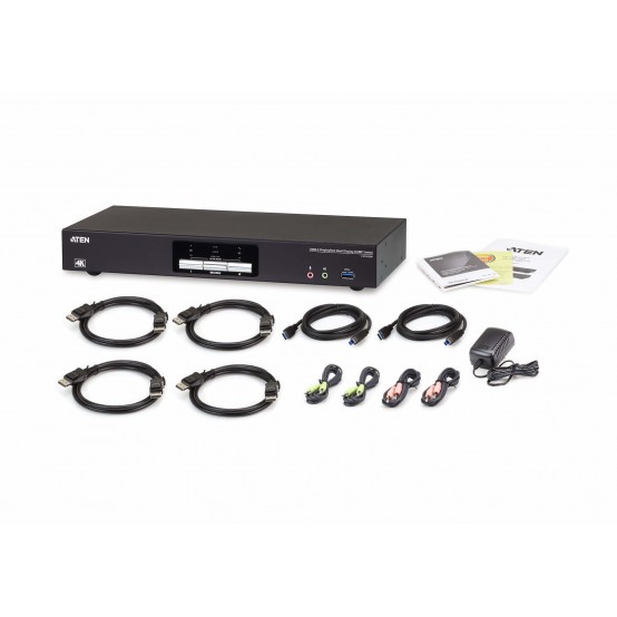 Switch KVM ATEN 2-Port USB 3.0 4K DisplayPort Dual Display KVMP Switch CS1942DP-AT-G