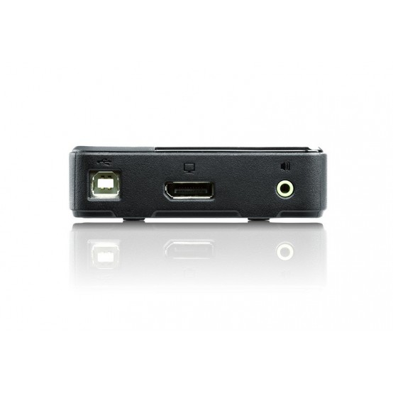 Switch KVM ATEN 2-Port USB DisplayPort/Audio (4K Supported and Cables included) CS782DP-AT