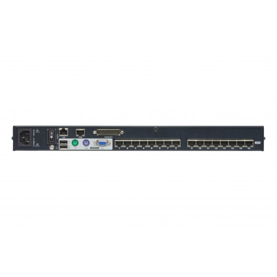 Switch KVM ATEN 1-Local/Remote Share Access 16-Port Multi-Interface Cat 5 KVM over IP Switch KH1516Ai-AX-G