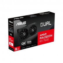 Placa video ASUS Dual Radeon RX 7600 V2 OC Edition 8GB GDDR6 DUAL-RX7600-O8G-V2