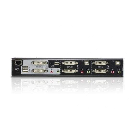 Switch KVM ATEN 2-Port USB DVI Dual Link Dual Display/Audio KVMP Switch CS1642A-AT-G