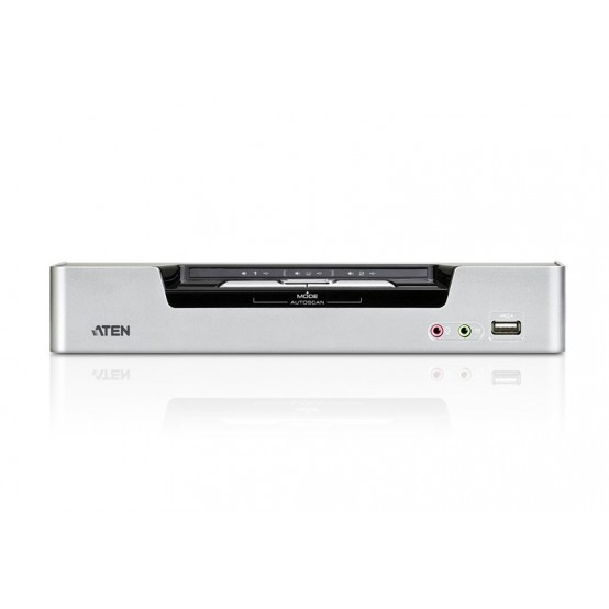 Switch KVM ATEN 2-Port USB DVI Dual Link Dual Display/Audio KVMP Switch CS1642A-AT-G