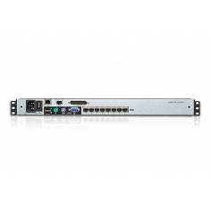 Switch KVM ATEN 1-Local/Remote Share Access 8-Port Multi-Interface Cat 5 Dual Rail LCD KVM over IP switch KL1508AiN-AXA-AG