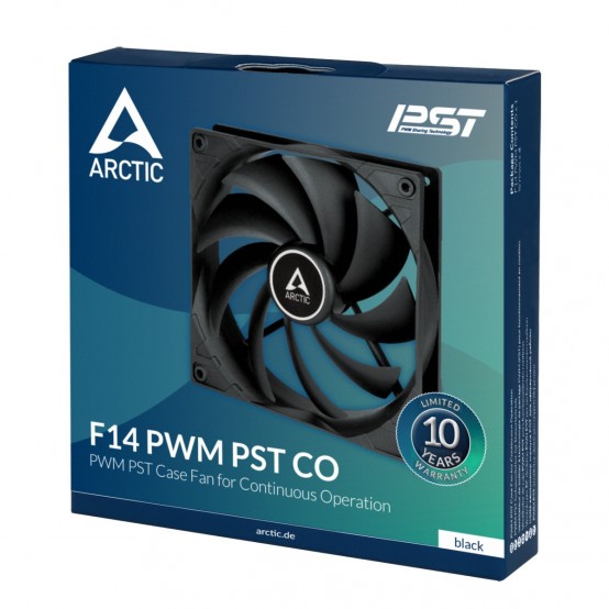 Ventilator Arctic F14 PWM PST CO, 140 mm, 200 - 1350 rpm, Continous Operation ACFAN00220A