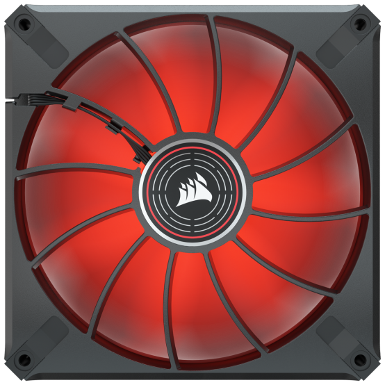 Ventilator Corsair ML140 LED ELITE Red Premium 140mm CO-9050123-WW