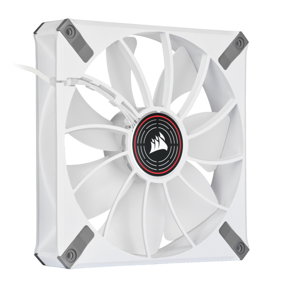 Ventilator Corsair ML140 LED ELITE Red Premium 140mm PWM Magnetic Levitation Fan, Alb CO-9050129-WW