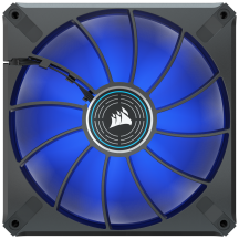 Ventilator Corsair ML140 LED ELITE Blue Premium 140mm PWM Magnetic Levitation Fan, Alb CO-9050131-WW