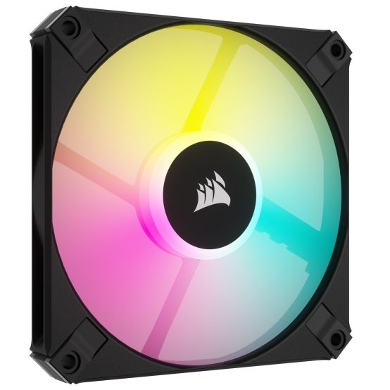 Ventilator Corsair AF120 RGB SLIM, 120mm RGB Fan Dual Pack - Negru, PWM CO-9050163-WW
