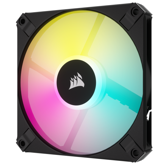 Ventilator Corsair AF120 RGB SLIM, 120mm RGB Fan Dual Pack - Negru, PWM CO-9050163-WW