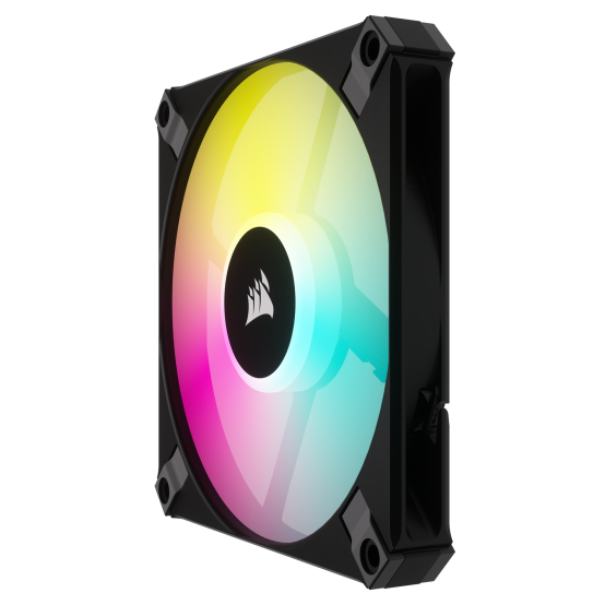 Ventilator Corsair AF120 RGB SLIM, 120mm RGB Fan Dual Pack - Negru, PWM CO-9050163-WW