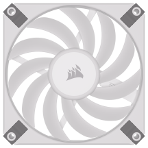 Ventilator Corsair AF120 RGB SLIM, 120mm RGB Fan Dual Pack - White, PWM CO-9050165-WW