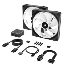 Ventilator Corsair iCUE LINK QX140 RGB, 140mm, PWM, kit 2 buc CO-9051004-WW