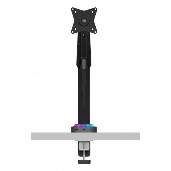 Suport RaidSonic Gaming monitor stand with USB 3.0 media hub and RGB light effect IB-MSG303BL-T