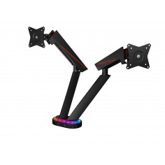 Suport RaidSonic Gaming Monitor stand with USB 3.0 media hub and RGB light effect IB-MSG304BL-T
