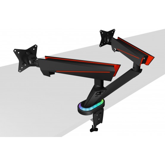 Suport RaidSonic Gaming Monitor stand with USB 3.0 media hub and RGB light effect IB-MSG304BL-T