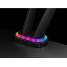 Suport RaidSonic Gaming Monitor stand with USB 3.0 media hub and RGB light effect IB-MSG304BL-T
