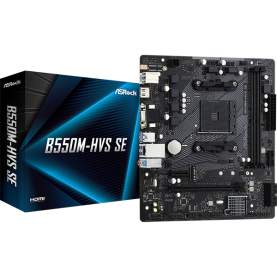 Placa de baza ASRock B550M-HVS SE 90-MXBMK0-A0UAYZ