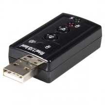Placa de sunet StarTech.com Virtual 7.1 USB Stereo Audio Adapter External Sound Card ICUSBAUDIO7