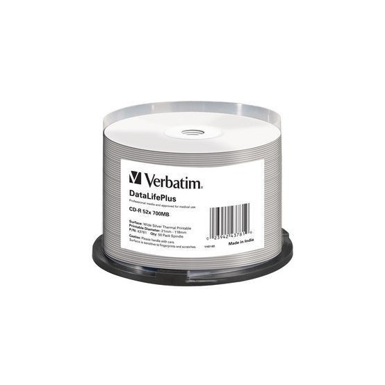 CD Verbatim CD-R 700 MB 52x Thermal printable 43781