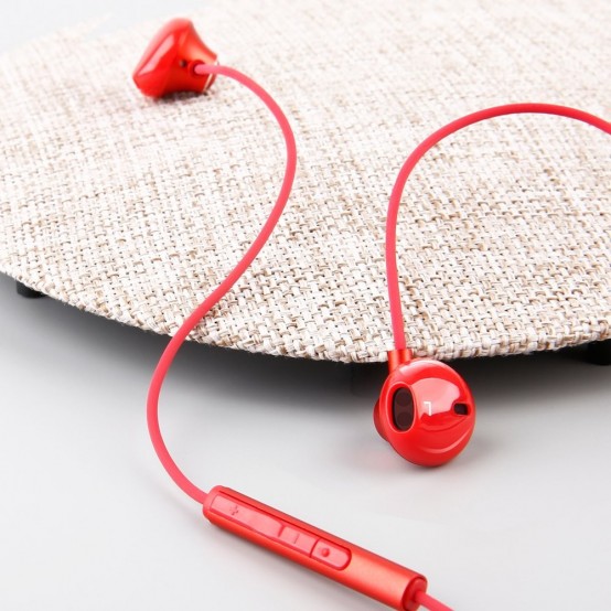 Casca Baseus Stereo Earphones Encok H06 (NGH06-09) - with Wire, 3.5mm Jack, Microphone, 1.2m - Red 6953156273917