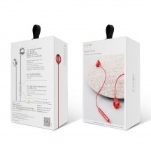 Casca Baseus Stereo Earphones Encok H06 (NGH06-09) - with Wire, 3.5mm Jack, Microphone, 1.2m - Red 6953156273917