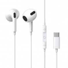 Casca Baseus Stereo Earphones Encok C17 (NGCR010002) - with Wire, Type-C, Microphone, 1.1m - White 6932172604264