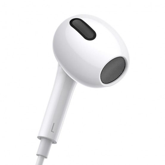 Casca Baseus Stereo Earphones Encok C17 (NGCR010002) - with Wire, Type-C, Microphone, 1.1m - White 6932172604264