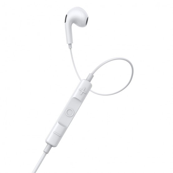 Casca Baseus Stereo Earphones Encok C17 (NGCR010002) - with Wire, Type-C, Microphone, 1.1m - White 6932172604264