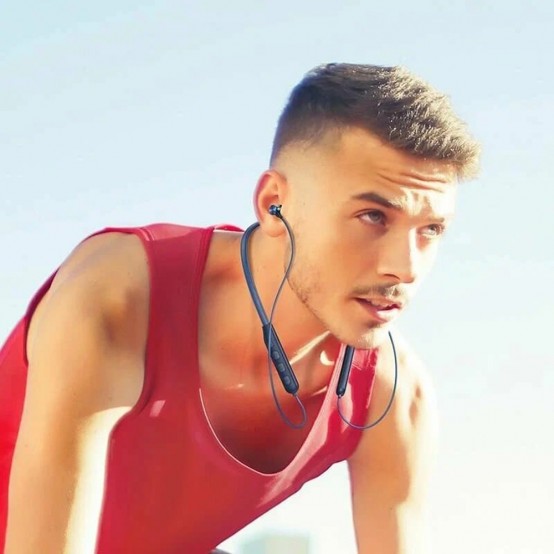 Casca Hoco Bluetooth Earphones (ES64) - for Sport, with Microphone, Bluetooth 5.3, Hi-Fi Sound - Black 6931474784469