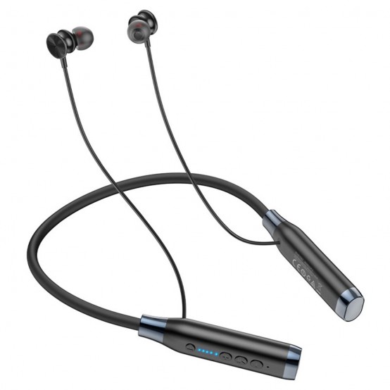 Casca Hoco Bluetooth Earphones (ES62) - for Sport, Support BT, TF card - Black 6931474770738