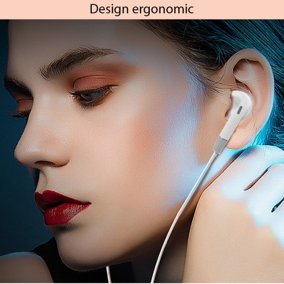 Casca Yesido Stereo Earphones (YH30) - Jack 3.5mm with Microphone, 1.2m - White 6971050262622