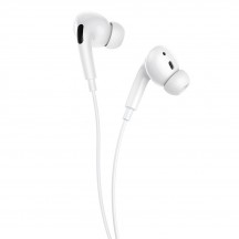 Casca Hoco Stereo Earphones (M1 Pro) - Lightning with Microphone, 1.2m - White 6931474728609