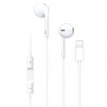 Casca Yesido Stereo Earphones (YH20) - Lightning with Microphone, 1.2m - White 6971050262370