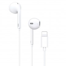 Casca Yesido Stereo Earphones (YH20) - Lightning with Microphone, 1.2m - White 6971050262370