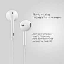 Casca Yesido Stereo Earphones (YH20) - Lightning with Microphone, 1.2m - White 6971050262370