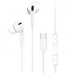 Casca USAMS Stereo Earphones EP-41 (US-SJ452) - In-ear, Type-C with Microphone, 1.2m - White 6958444912905
