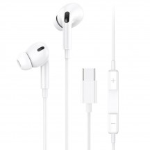 Casca USAMS Stereo Earphones EP-41 (US-SJ452) - In-ear, Type-C with Microphone, 1.2m - White 6958444912905