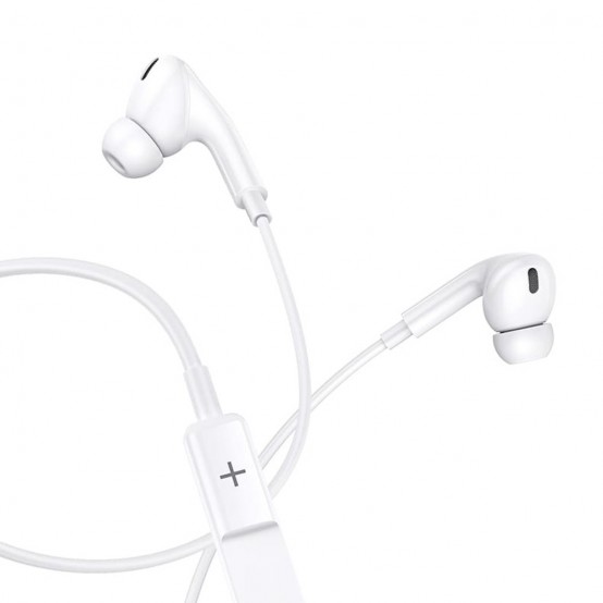 Casca USAMS Stereo Earphones EP-41 (US-SJ452) - In-ear, Type-C with Microphone, 1.2m - White 6958444912905