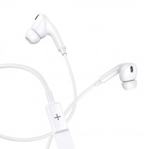 Casca USAMS Stereo Earphones EP-41 (US-SJ452) - In-ear, Type-C with Microphone, 1.2m - White 6958444912905