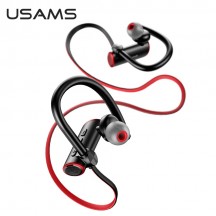 Casca USAMS Bluetooth Earphones S4 Sports (US-YD004) - with Bluetooth 5.0 - Black/Red 6958444903941