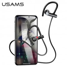 Casca USAMS Bluetooth Earphones S4 Sports (US-YD004) - with Bluetooth 5.0 - Black/Red 6958444903941