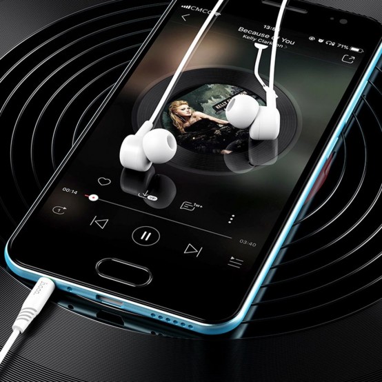 Casca Hoco Stereo Earphones La Musique (M82) - Jack 3.5mm, 1.2m - Black 6931474742940
