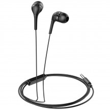 Casca Hoco Stereo Earphones  Prosody (M40) - Jack 3.5mm with Microphone, 1.2m - Black 6957531084563
