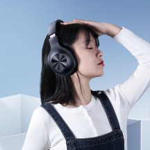 Casca USAMS USAMS - Wireless Headphones E-Join Series (YX05) - Wireless Noise Canceling with Bluetooth 5.0 - Black 6958444973210