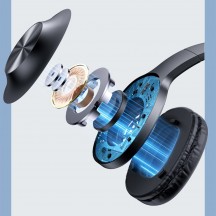 Casca USAMS USAMS - Wireless Headphones E-Join Series (YX05) - Wireless Noise Canceling with Bluetooth 5.0 - Black 6958444973210