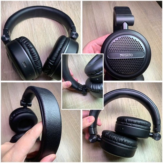 Casca Yesido Yesido - Wireless Headphones (EP02) - Foldable with Noise Canceling, Super Bass - Black 6971050264220